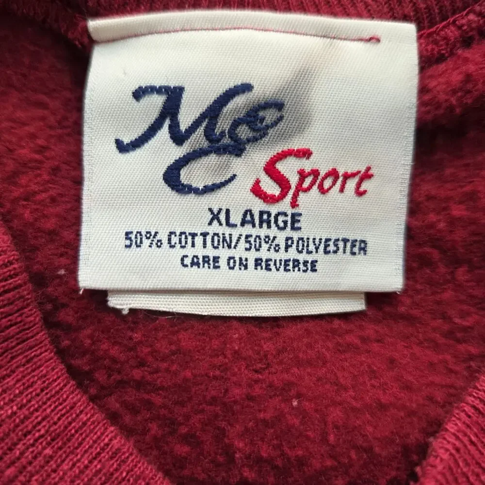 Vintage Golf embroidered maroon crewneck size XL M&C Sportswear Grandpa